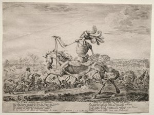 Dood op het slagveld, 1646-1647 door Stefano della Bella