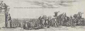 Intocht van de Poolse Ambassadeur in Rome, 1633 door Stefano della Bella