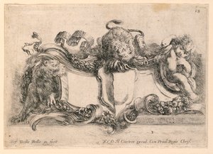 Wapenschild, nr. 18 uit "Raccolta di varii cappriccii et nove inventioni di cartelle et ornamenti"