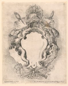 Wapenschild, nr. 4 uit "Raccolta di varii cappriccii et nove inventioni di cartelle et ornamenti"