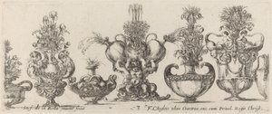 Fantastische Vazen, waarschijnlijk 1646 door Stefano della Bella