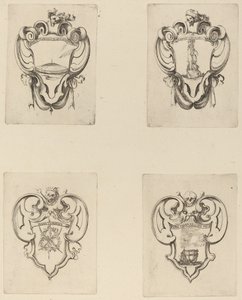 Vier emblemen voor de begrafenis van Prins Francesco de Medici