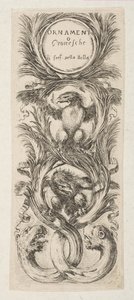 Frontispice: Ornamenti o Grottesche, ca. 1653 door Stefano della Bella