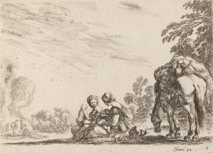 Zigeuners in rust, 1642