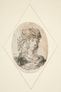 Hoofd van een Sultana door Stefano della Bella