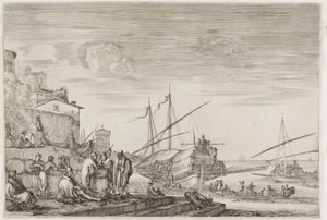 Uitzichten op de haven van Livorno: Huizen met uitzicht op een haven