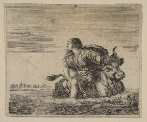 Jupiter en Europa, uit Spel van Mythologie Jeu de la Mythologie