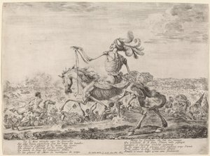 De dood op een slagveld, 1648 door Stefano della Bella