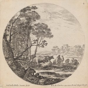 Landschap met Romeinse ruïnes, 1646