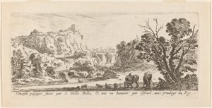 Landschap met waterval