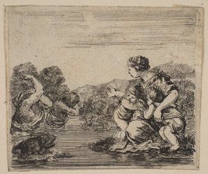 Latona, uit het spel van Mythologie Jeu de la Mythologie door Stefano della Bella