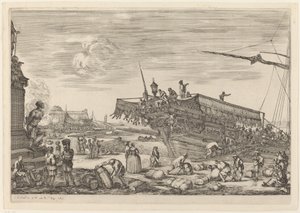 Laden van een Schip, waarschijnlijk ca. 1654-1655