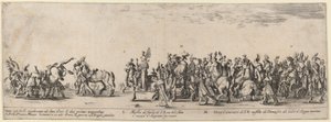 Meester van de stallen van Zijne Excellentie en twintig bedienden, 1633 door Stefano della Bella