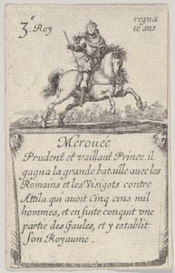 Meroüée Prudent et vaillant..., uit Spel van de Koningen van Frankrijk, 1644 door Stefano della Bella