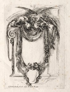 Nieuw Model voor een Cartouche door Stefano della Bella