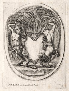 Nieuw model voor een cartouche, 1647 door Stefano della Bella