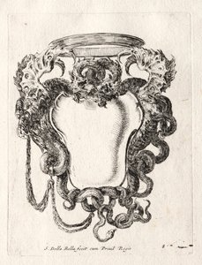 Nieuw Model voor een Cartouche, 1647 door Stefano della Bella