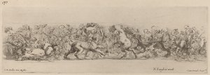 Ornamentale fries met wijnrank, waarschijnlijk 1648 door Stefano della Bella