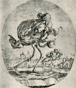 Reproductie van ets uit Set van Vijf Doden, door Stefano della Bella, 1906 door Stefano della Bella