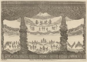Sesta Scena di Tutto Cielo, 1637 door Stefano della Bella