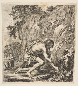 Sint Johannes de Doper haalt water uit een bron, ca. 1649