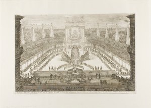 De openingsvergadering van het ruiterballet door Stefano della Bella