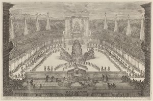 De prins van Toscane, zijn paardentroepen en rijtuigen rond de berg Atlas