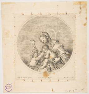 De Maagd en het Kind met Sint Jan, een ronde compositie, ca. 1641