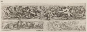 Drie decoratieve banden, waarschijnlijk 1648
