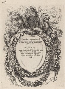 Titelpagina voor "Nouvelles inventions de Cartouches"