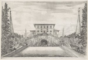 Villa Pratolino (serie titel) door Stefano della Bella