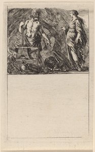 Vulcanus en Thetis, 1644 door Stefano della Bella