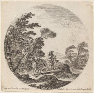 Ruiters in de wind, 1646