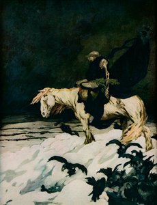 De terugtocht uit Moskou, 1911, 1918 door Stephen Baghot de la Bere