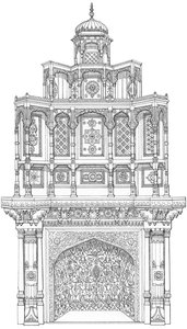 Decoratieve Schoorsteenmantel van Bagshot Park, Surrey door Stephen Conlin