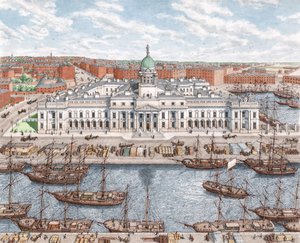 Het douanehuis, Dublin, Ierland