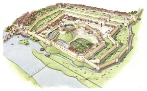 Wallingford Castle, Oxfordshire, c.1300-1399 door Stephen Conlin