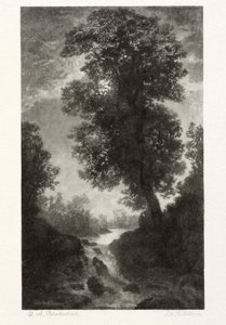 Een waterval bij maanlicht, 1887