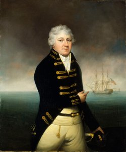 Portret van een kapitein van de Oost-Indische Compagnie, ca. 1800 door Stephen Hewson