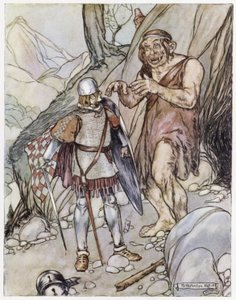 Illustratie voor Siegfried de Drakendoder door Stephen Reid