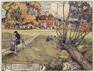 Illustratie voor The Deserted Village door Oliver Goldsmith
