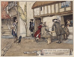Illustratie voor The Deserted Village door Oliver Goldsmith