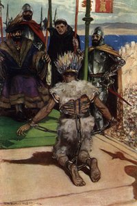 Montezuma II gevangen genomen door Hernan Cortes in 1519