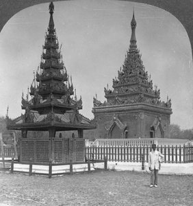 Graf van koning Mindon, Koninklijk Paleis, Mandalay, Birma, 1908