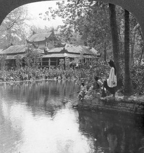 Zuidtuin Paleis in Fort, Mandalay, Birma, 1908 door Stereo Travel Co