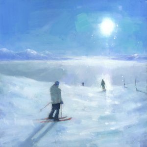 Skiën op Sunny Mountain door Steve Mitchell