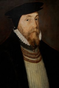 Sir Thomas Gresham (ca. 1518-1579) door Steven van der (attr. to) Meulen