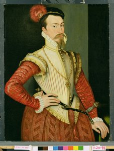 Robert Dudley, 1e Graaf van Leicester, ca. 1560s door Steven van der Meulen