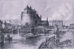 Een veilige haven in Brugge, uit De Geïllustreerde Geschiedenis van de Wereldoorlog 1914-1915 uitgegeven door Union Berlagsefellfchaft