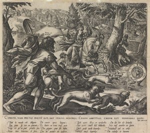 Een allegorische jacht, 1578 door Stradanus